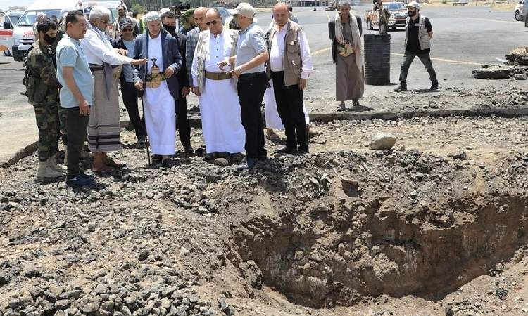 هذا ما احدثه العدوان السعودي بمطار صنعاء